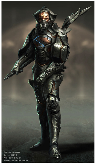 Illustration for article titled Man of Steel concept art puts Zod in more alien armor